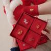Festive Unisex Red Socks Gift Box for 2026 Year of the Horse - Solid Color, Birthday, New Year, Wedding