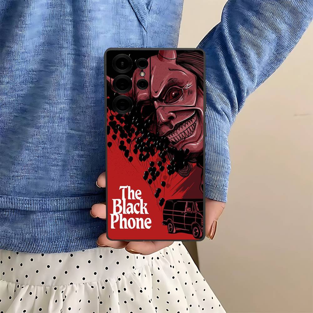 Horror Movie The B-Black P-Phone Phone Case For Samsung S 24 Fe 25 Ultra Plus 20 Lite 21 30 22 23 24 22 Ultra 5G Fundas