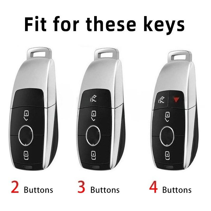 Transparent Tpu Car Key Cover Case Shell Fob Bag For Mercedes Benz A C E S G Class Glc Cle Cla W177 W205 W213 W222 X167 Amg