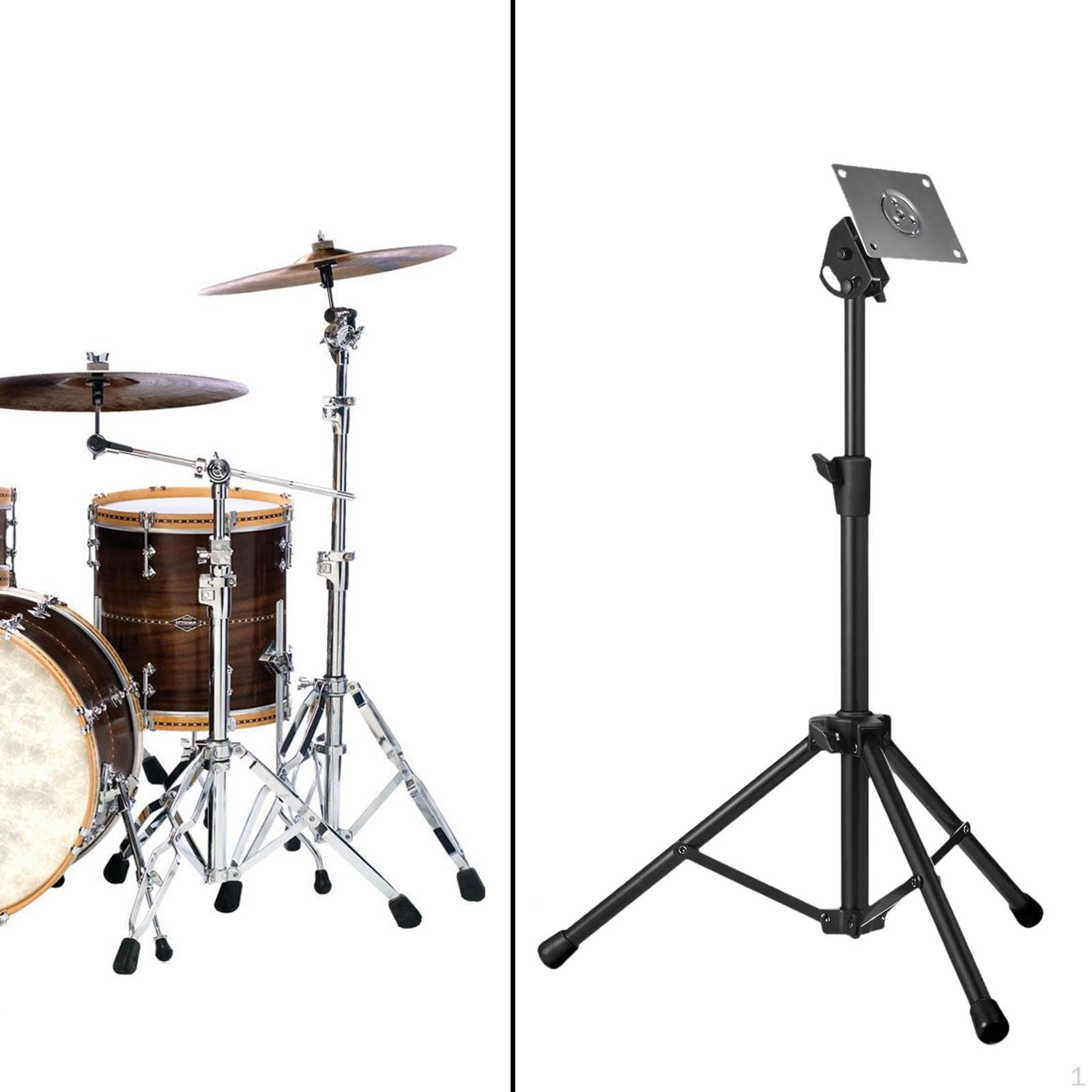 

Регулируемая металлическая стойка для электронных барабанных пэдов с монтажной пластиной Black