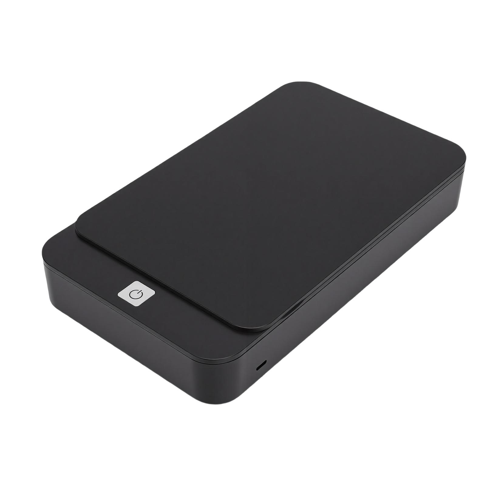 

Cell Phone Cleaner Box for 6.7 Inch Smartphones 253.7nm Portable Mobile Phone Screen Cleaning Box for Keys Makeup Brush чёрный