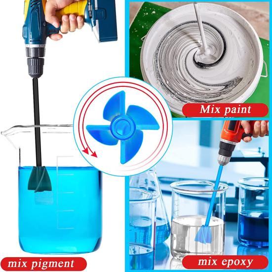 ABS Mixer Paddle Helix Shape Sturdy Anti Corrosion Epoxy Mixer Paddle