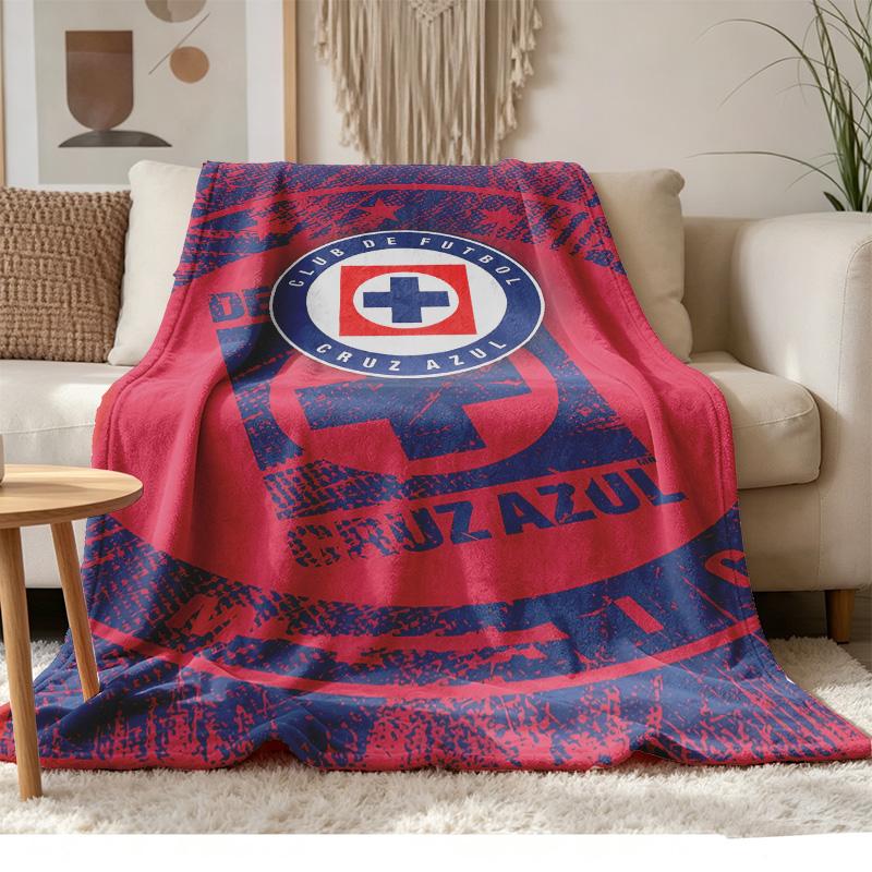 Cruz Azul Soft and comfortable flannel Suitable for sofas living rooms outdoor camping travel and also makes a great anniversary gif