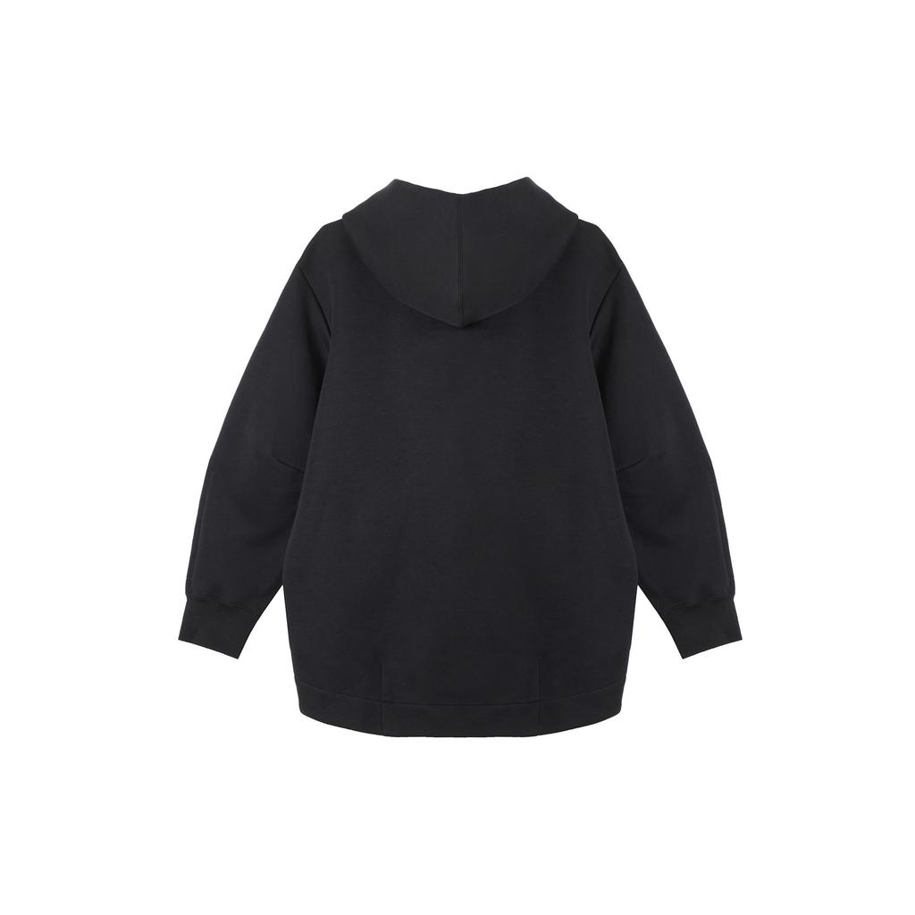 Nike Solid Color Hooded Casual Jacket Women Jackets Black FB8244-010