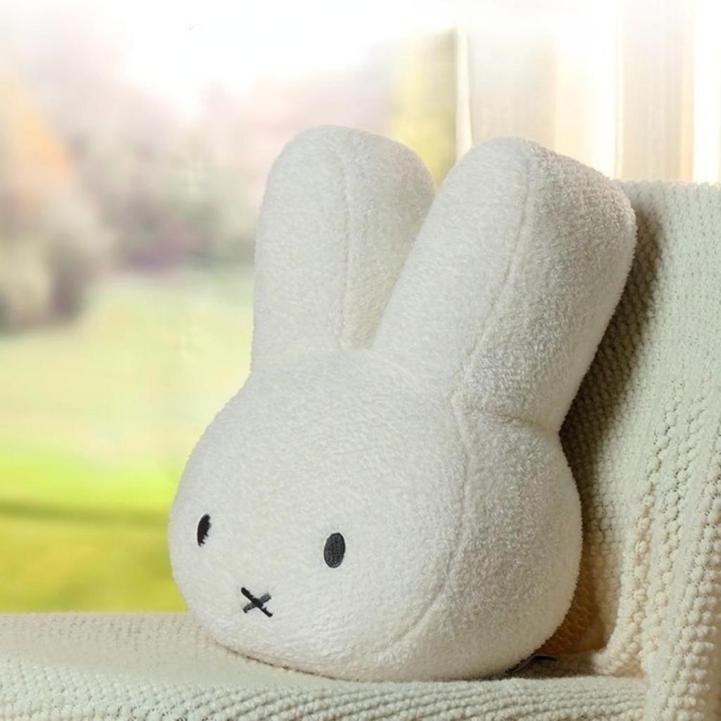 Sleeping Miffy Plush Cushion, Body Pillow, Soft, Stylish, Cute Character Item, 40x30cm (Normal/Beige)