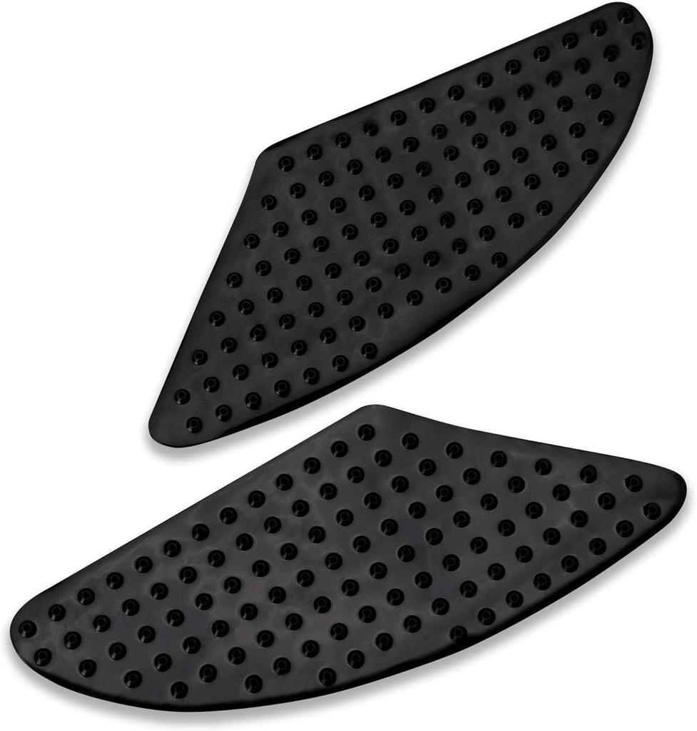 Motorcycle Radiator Pad Sticker Knee Pads Scratch Resistant Honda Triumph Kawasaki Yamaha Universal Left and Right Set (Black)