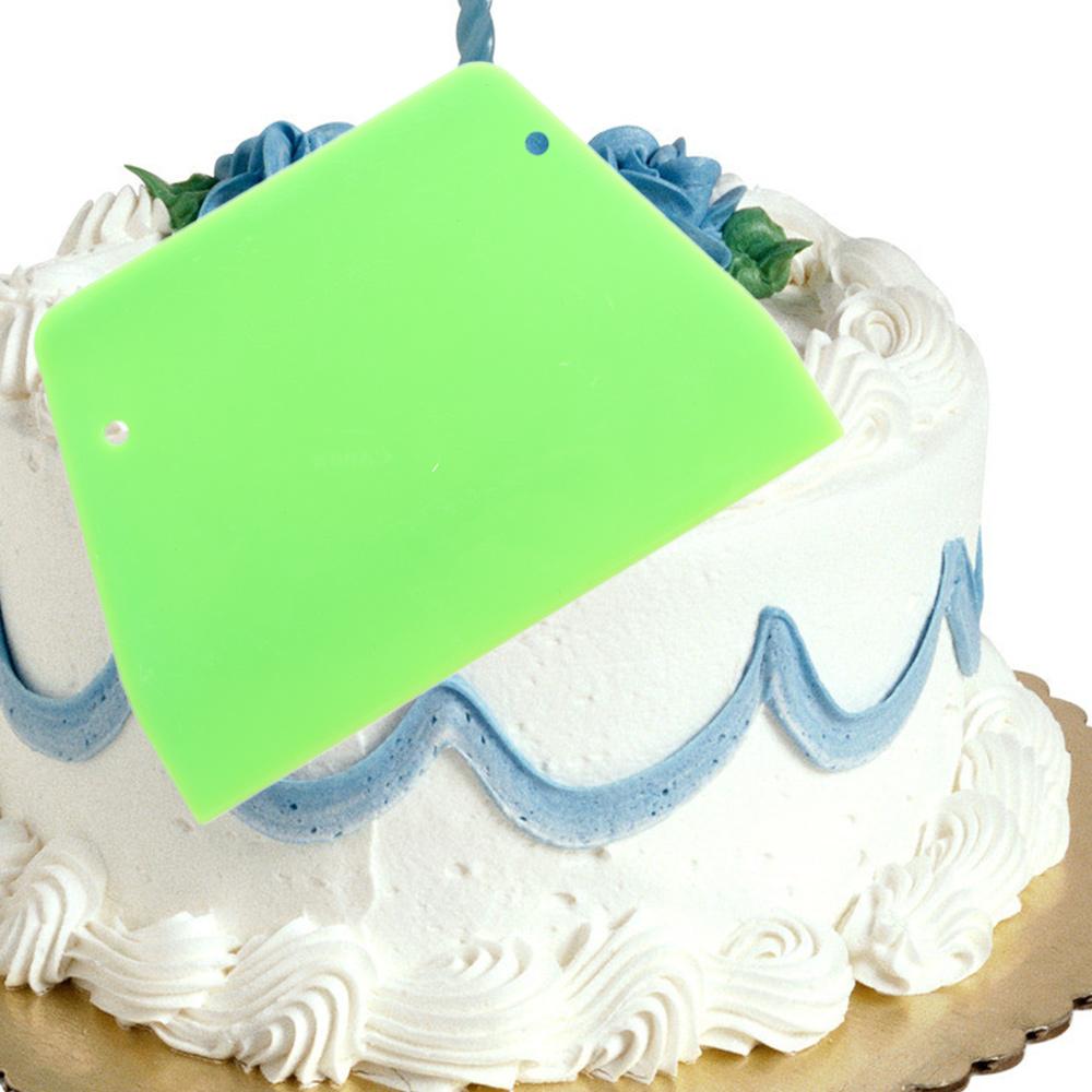

Bread Cream Pastry Slicer Cake Pizza Cutter Scraper Spatula Kitchen Tool зелений