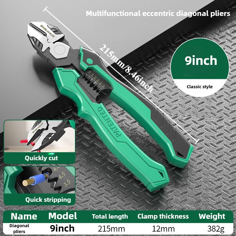 Multifunktionale Diagonalzange, Spitzzange, Universal-Drahtschneider, professionelles Elektriker-Hardware-Werkzeug, Drahtzange
