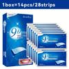Professional 9D Teeth Whitening Strips Advanced Stain Removal Yellow Teeth Treatment Safe Enamel Protection Fast Visible Results