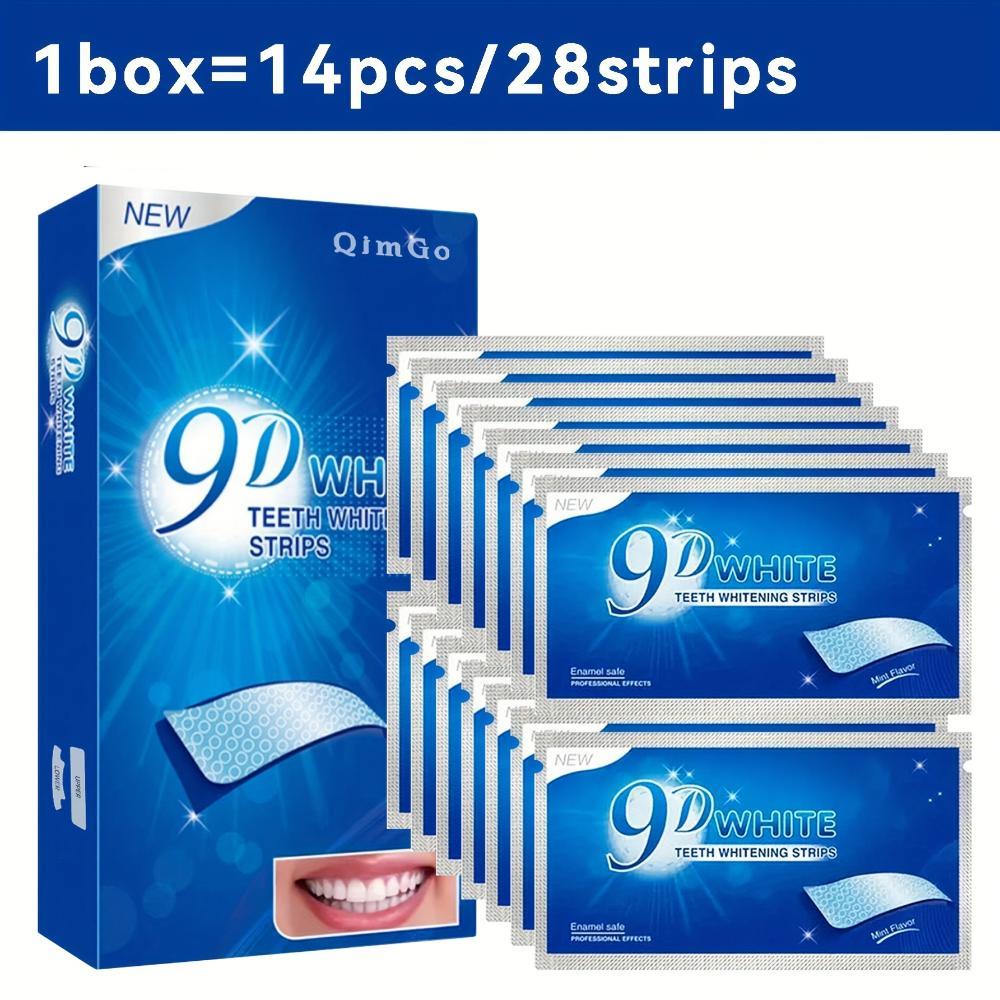 Professional 9D Teeth Whitening Strips Advanced Stain Removal Yellow Teeth Treatment Safe Enamel Protection Fast Visible Results