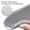 Exfoliating Silicone Brush Cleanser No Slip Handle Body Scrubber Clean Tools Bath Black Brush Massage Skin Bathroom Accessories