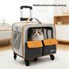 Foldable Cat Carriers Breathable Pet Backpack for Small Dogs Portable Kitten Rucksack for Outdoor Lightweight Pet Suitcase