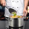 Thickened Large Capacity Stainless Steel Stock Pot with Lid and Double Ears