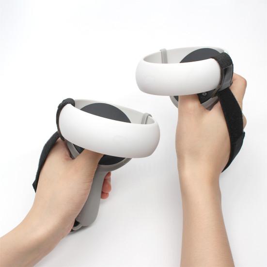 Halbgeschlossenes Silikon-Abdeckband für Oculus Verstellbares Handgelenk Quest 2 Griff