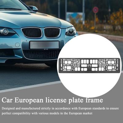 Car License Plate Frame Europe Car License Plate Mounting Bracket Sedan Truck And Commercial Vehicle Accessories Weatherproof