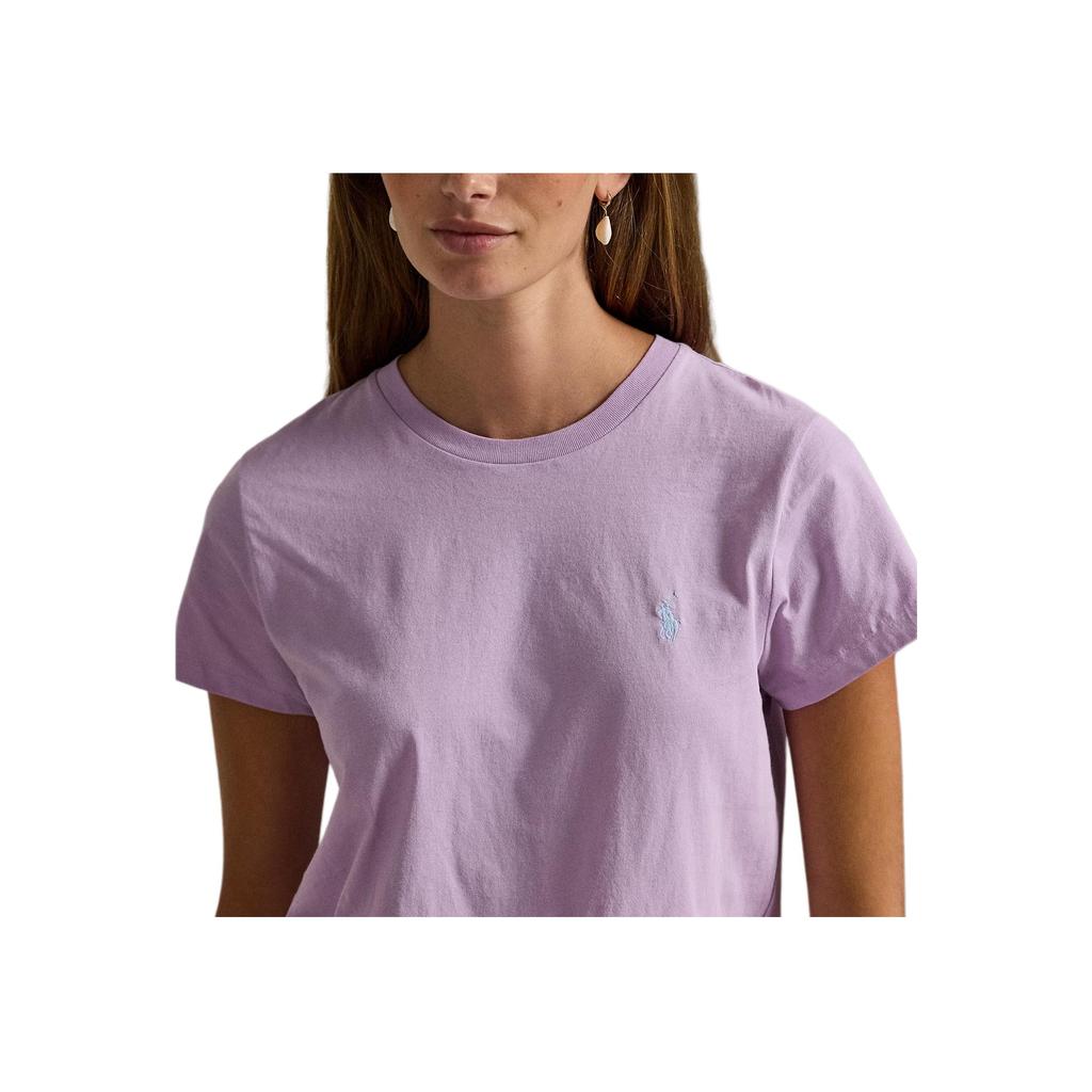 Polo Ralph Lauren Cotton Knit Short Sleeve Crew Neck Regular T-Shirt Women tops 211B14605-015