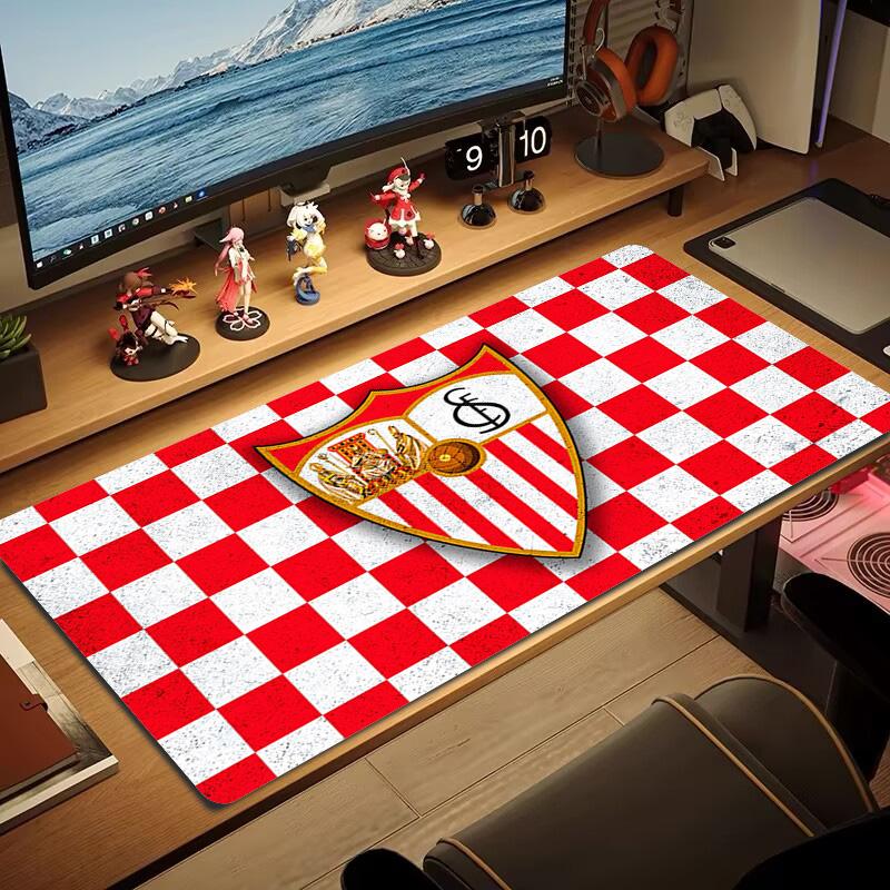 Sevilla FC Color Mouse Pad Large Gaming Table Cushion Non-slip Laptop Tablet Big Mousepad XXL Mat Mini PC Playmat With Lock Edge