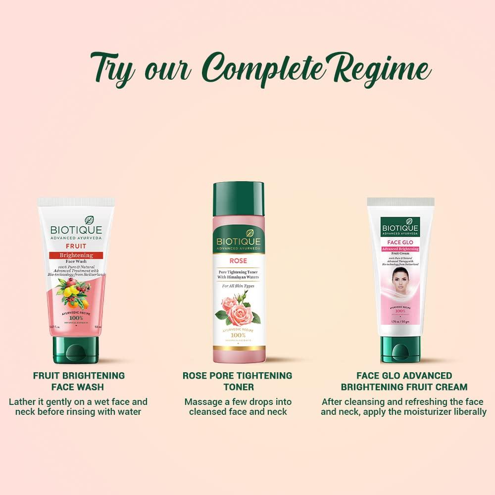 Biotique Fruit Glow Face Cream For Radiant Skin With Pineapple Extract 50g Natural Botanical Moisturizer