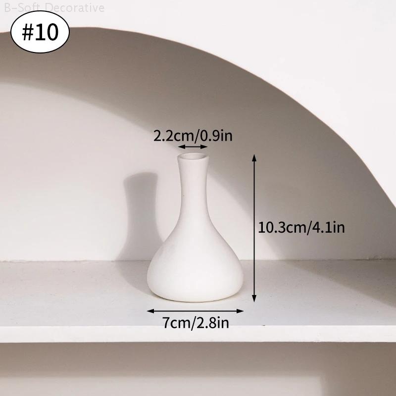 Nordic Modern Ceramic Vase Small Flower Vases for Home Decoration Dried Arrangement Flower Bottle Hydroponic Flower Vases