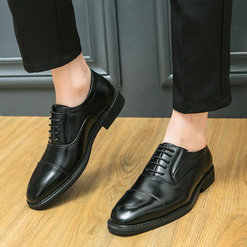Móda Nové Pánské Společenské Boty Černé Hnědé Evropské Šněrovací Pohodlné Módní Derby Boty, Svatba, Banket, Velikosti Bot 38-46