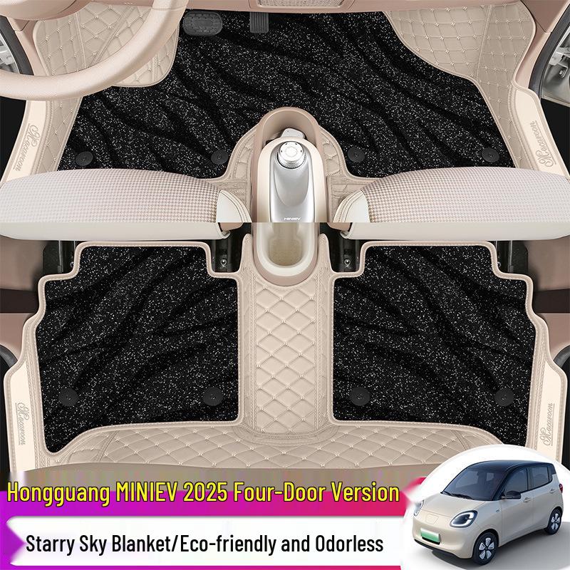 Wuling Hongguang Miniev Floor Mats, Full Coverage, 25 Designs, Four-Door, Macaron Style, for New Energy Vehicles