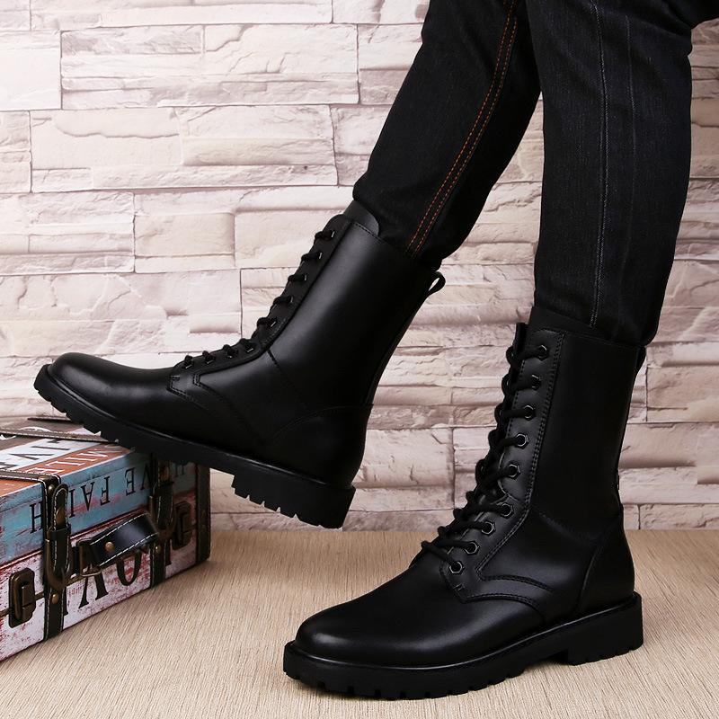 Übergröße Martin Boots Herren Baumwollschuhe 48 High Top 49 Rindsleder 50 Samt Thermisch Tooling 51 Schwarz Übergröße 52 Herrenschuhe
