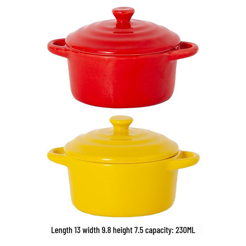 Microwave & Oven Safe Ceramic Stew Pot with Lid