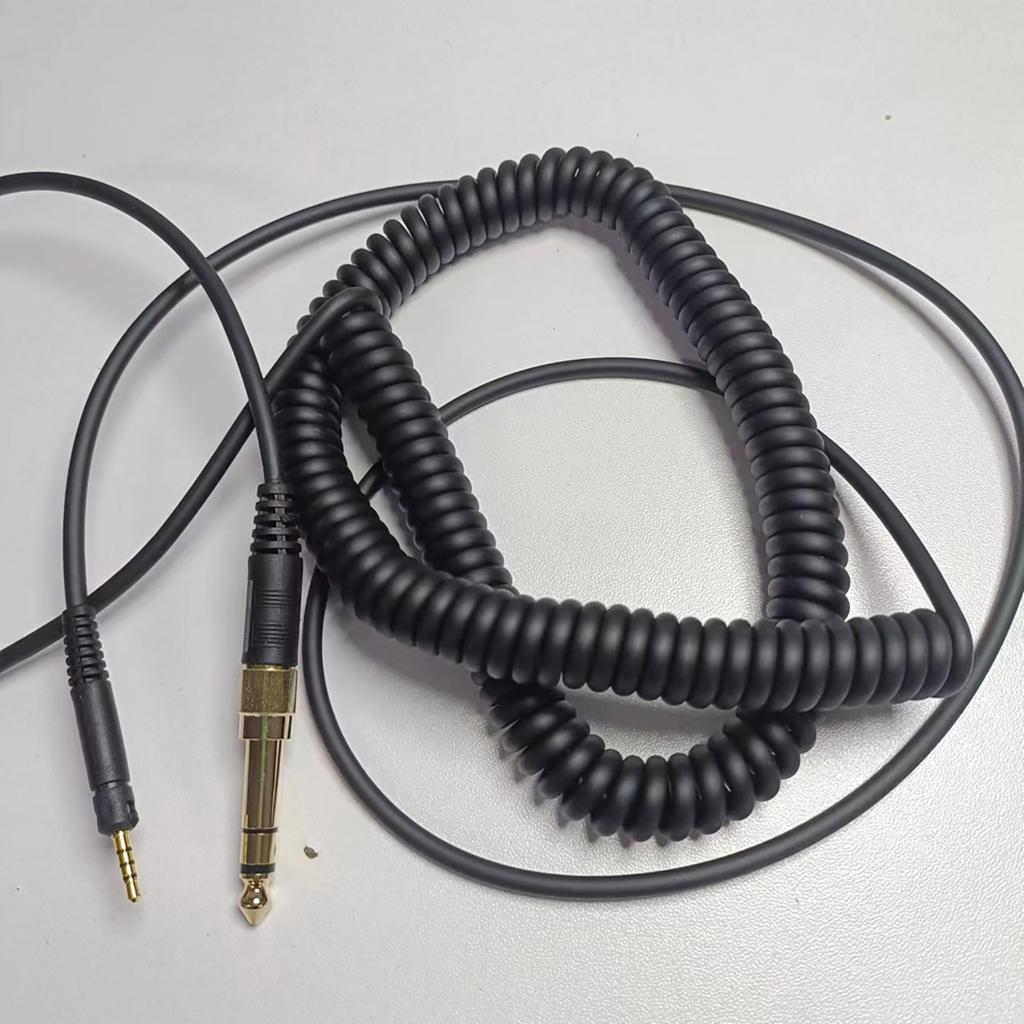 Elastic and Corrosion Resistant Audio Cable for M40X M50X M60X Headphones Clear Sound Transmission and 3D Sound Quality