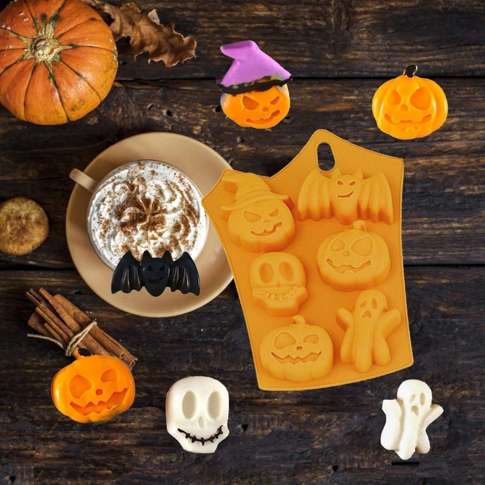 Non-Stick Mousse Cake Mold Silicone Baking Mold Halloween Chocolate Mould  Soap