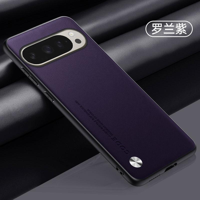 Carbon Fiber PU Leather Case for Google Pixel 10 Pro XL Matte Anti-Shock Plain Cases Bumper Funda for Pixel 10Pro Back Cover