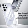 Samsung S25 Ultra Transparent Magnetic Phone Case, A17/S25FE Compatible, Anti-Drop, Skin-Feel Protection
