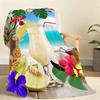 Summer Roostertail Blanket Soft Throw Blanket for Home Bedroom Bed Sofa Picnic Travel Office Rest Cover Blanket Gift