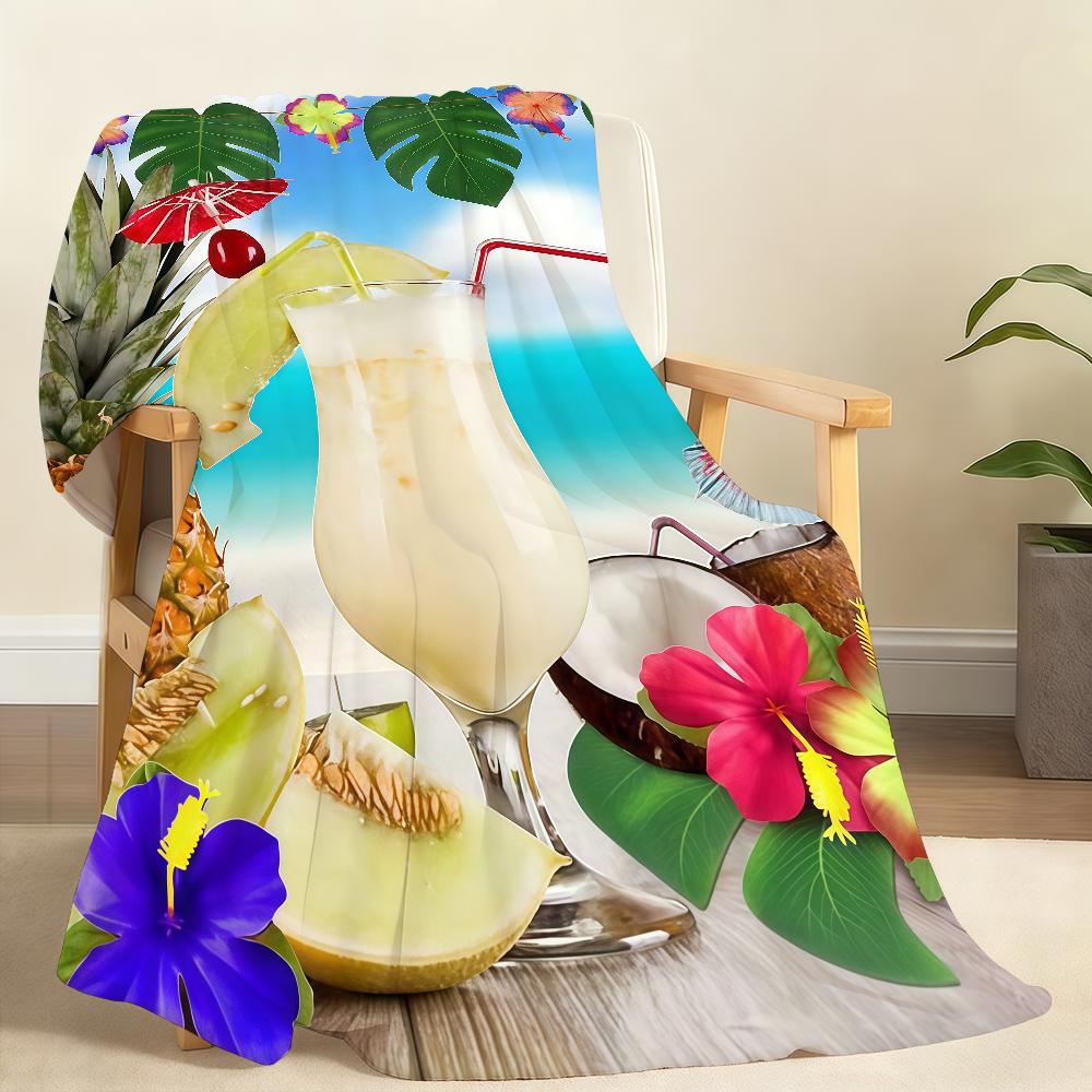 Summer Roostertail Blanket Soft Throw Blanket for Home Bedroom Bed Sofa Picnic Travel Office Rest Cover Blanket Gift