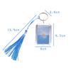Tassel Keychain Chinese Style Acrylic Pendant For Students Graduation Wishes Transparent Keychain