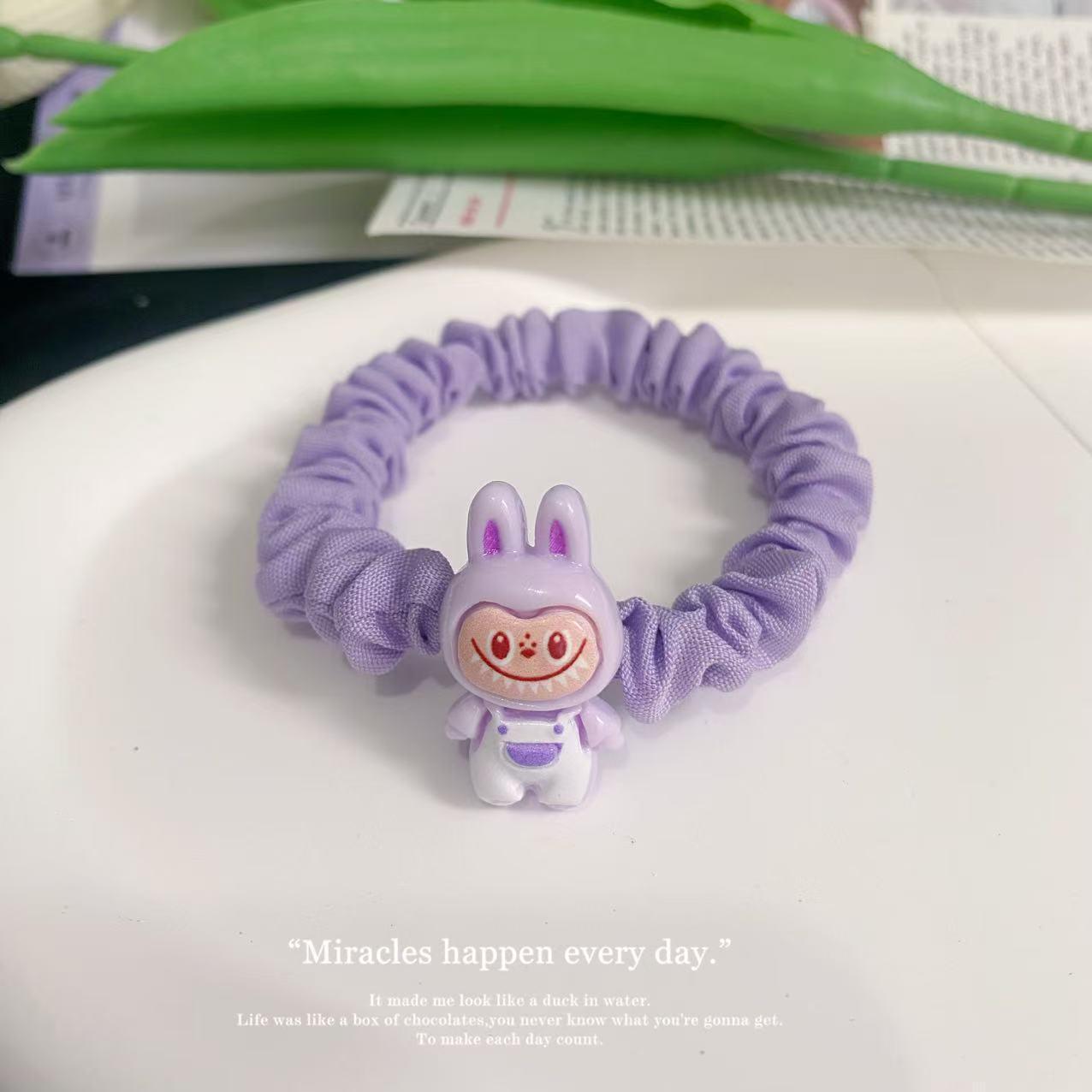 

Cartoon Cute Labubu Hair Tie: Versatile, Hair-Friendly Strap for Girls