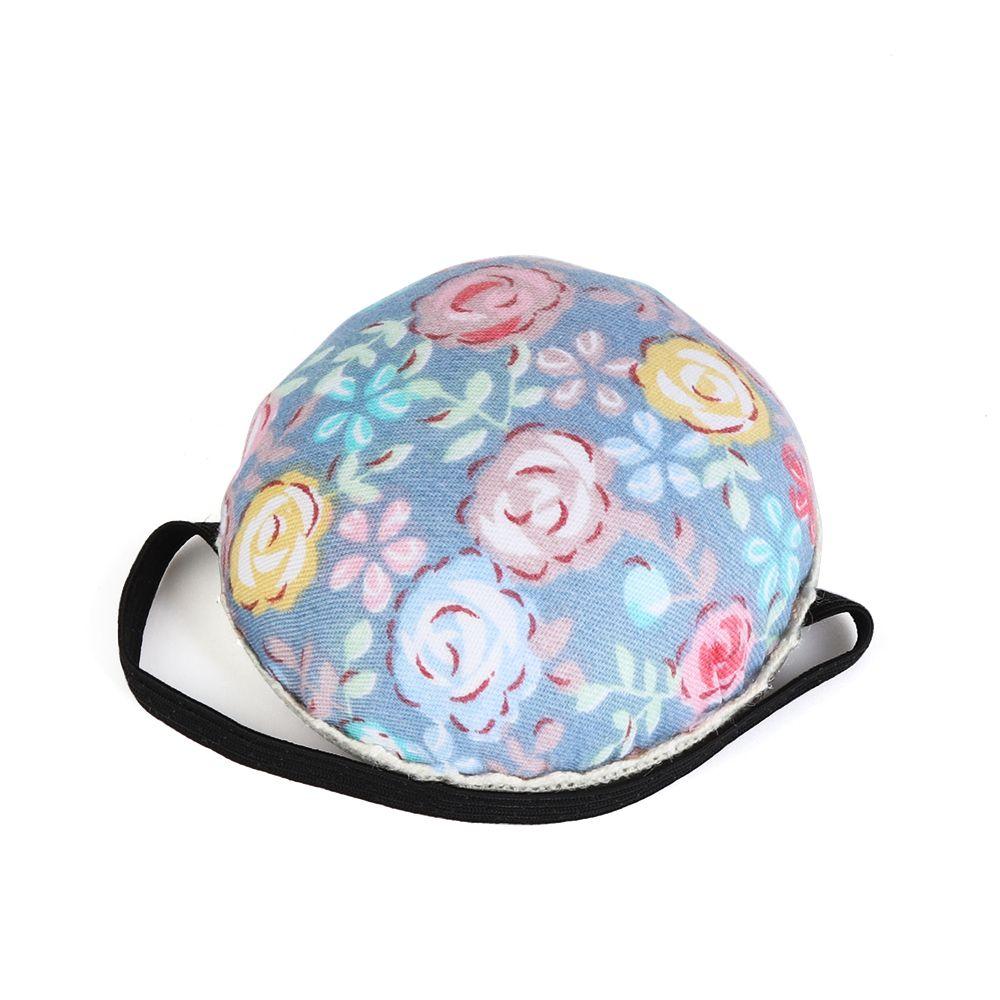 1Pc New Button Storage Ball-Shaped Tool Sewing Pin Cushion Floral Needle Holder Wrist Strap