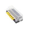 6 Way Car Boats Blade Fuses Box Block Holder 32V Power Distribution Panel Board