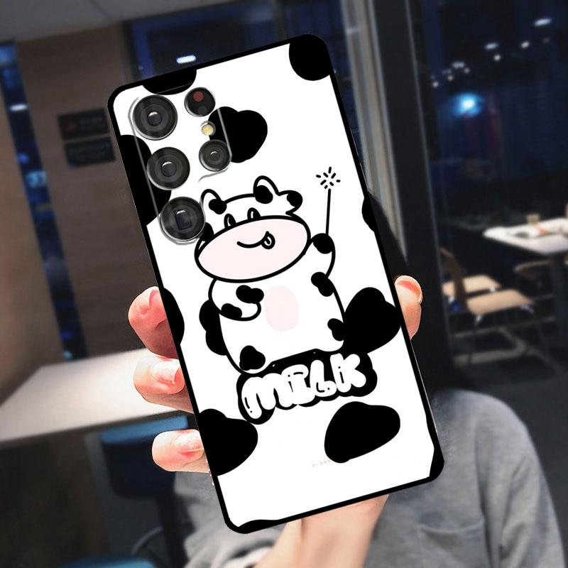 Dairy Cattle Cow Speckle Cover For Samsung Galaxy S24 Ultra S25 S22 S23 Plus S20 S21 FE S9 S10 S23 FE Phone Case