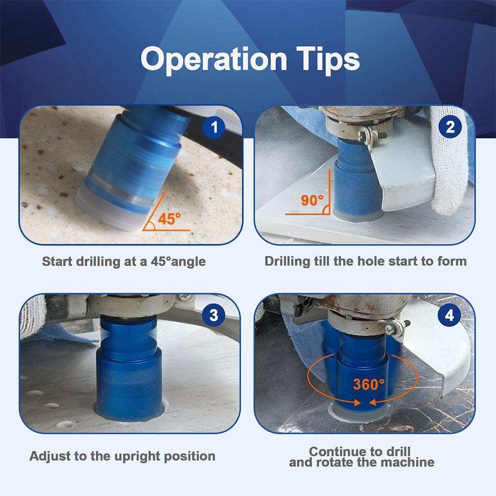 BRSCHNITT Drilling Bit Dia 20-100mm for Granite Marble Stone Hole Saw Porcelain Tile Cutter Drilling Core Bit