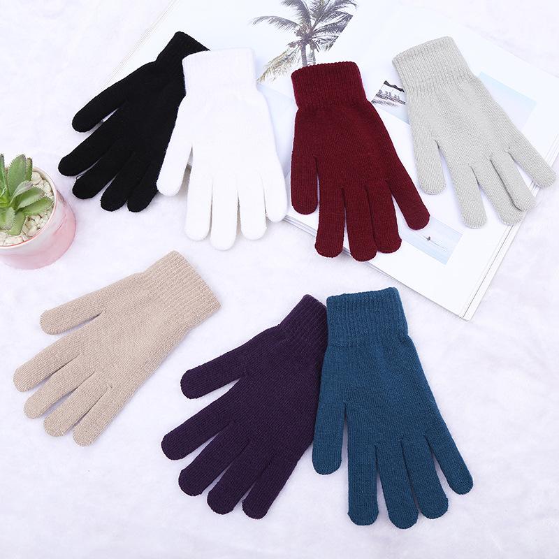 

Новые вышитые перчатки женские милые мультяшные смайлики медведь осень и зима теплые и ветрозащитные мужские и женские иголки One Size