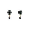 New Vintage Black Crystal Drop Earrings for Women Luxury Design Elegant Rhinestone Dangle Earring Goth Jewelry Gifts