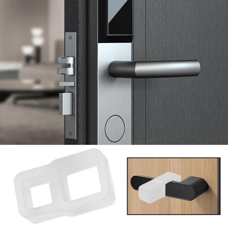 Handles Door Stopper Silicone Gel Door Stop Transparent Wall Protection Door Knob Bumper Furniture Protector Pad Handle Buffer