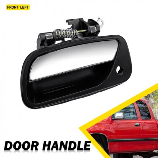 Exterior Door Handle Driver Passenger Side Chrome & Black For 93-98 Toyota T100