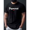 Papounet Print Tee Shirt, Tees for Men, Casual Short Sleeve T-shirt for Summer