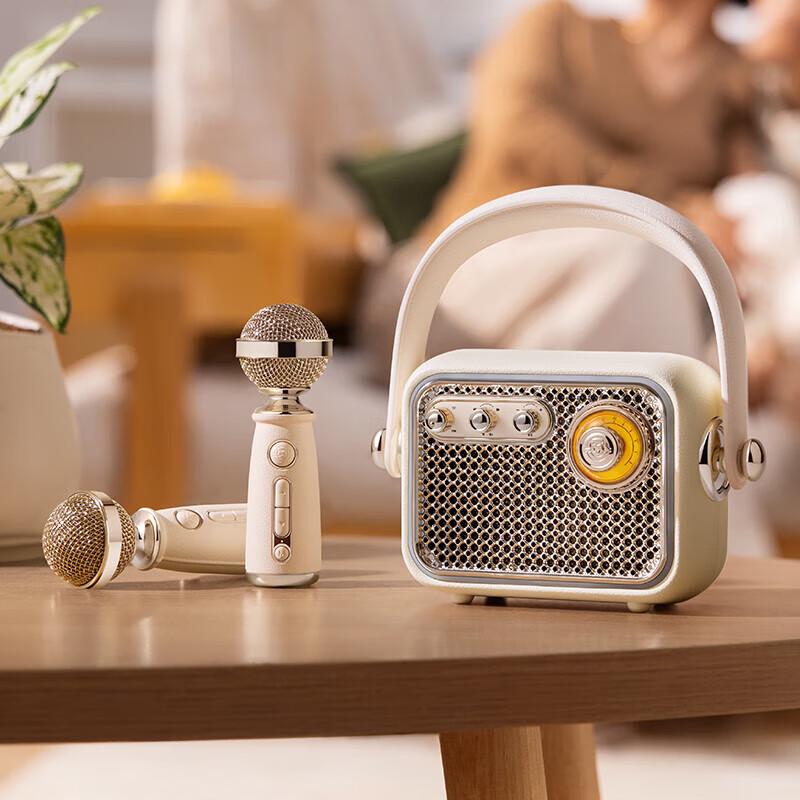 Mao Wang Qinghuan KTV Portable Bluetooth Speaker with Dual Microphones