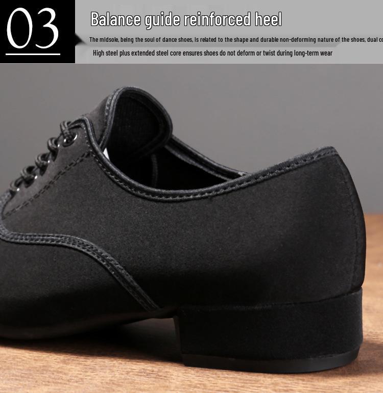Men's Soft Sole Dance Shoes for Latin, Modern, Square, Ballroom, Waltz, & Quickstep