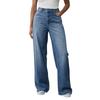 Womens High Waisted Jeans Stretchy Flared Straight Leg Loose Trendy Hem Denim Pants