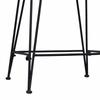 Bar Stool Set of 2 Natural 44 X 45 X 76 Cm Rattan and Steel