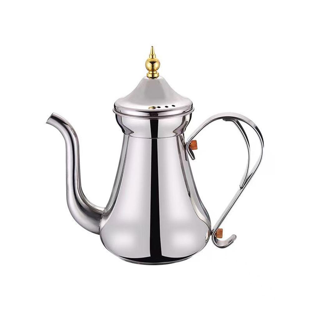 Stainless Steel Tea Kettle with Strainer, Home Hotel Heating Kettle for Brewing Tea, Induction Cooker Teapot, 1.5L/2.0L