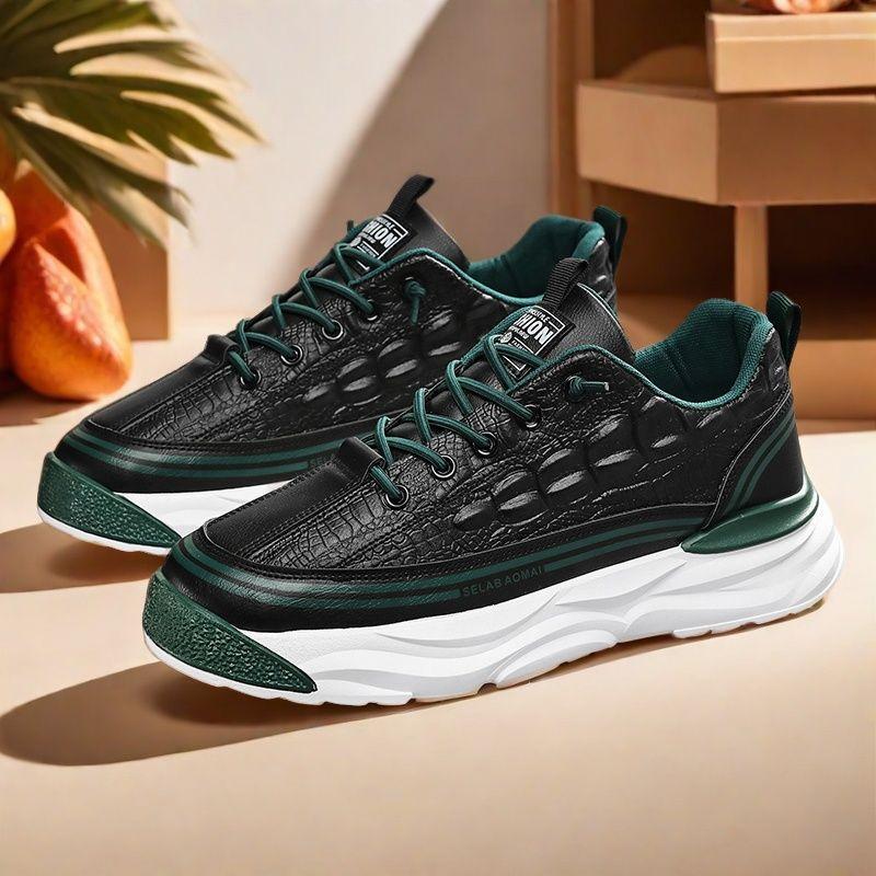 Frühlings Herrenschuhe neue atmungsaktive kleine weiße Schuhe Herren trendige vielseitige Plateau-Sneaker lässige Board-Schuhe Dad-Schuhe